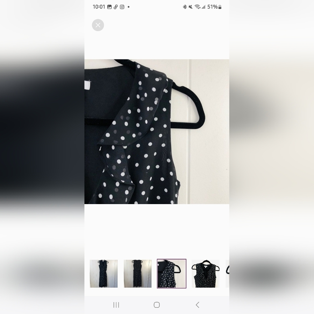 NWT Bar III Assymetrical Black Polka Dot Wrap Dress - Picture 9 of 13